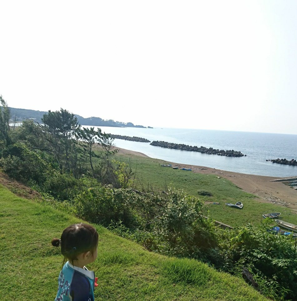 芝政ワールドから見える日本海
