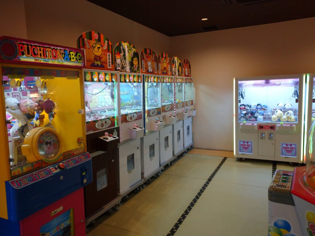 箕面温泉スパーガーデンの有料ゲームコーナー