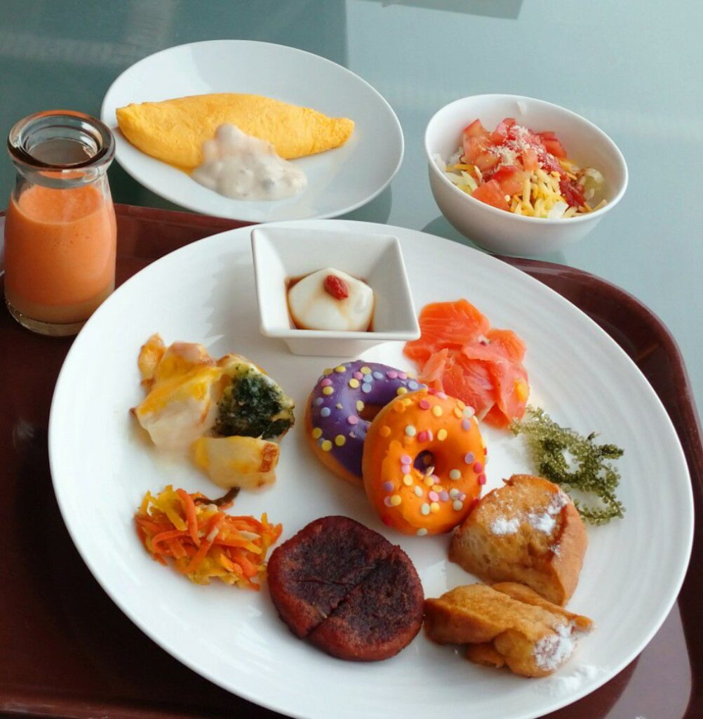 沖縄本島北部にあるアラマハイナコンドホテルの朝食