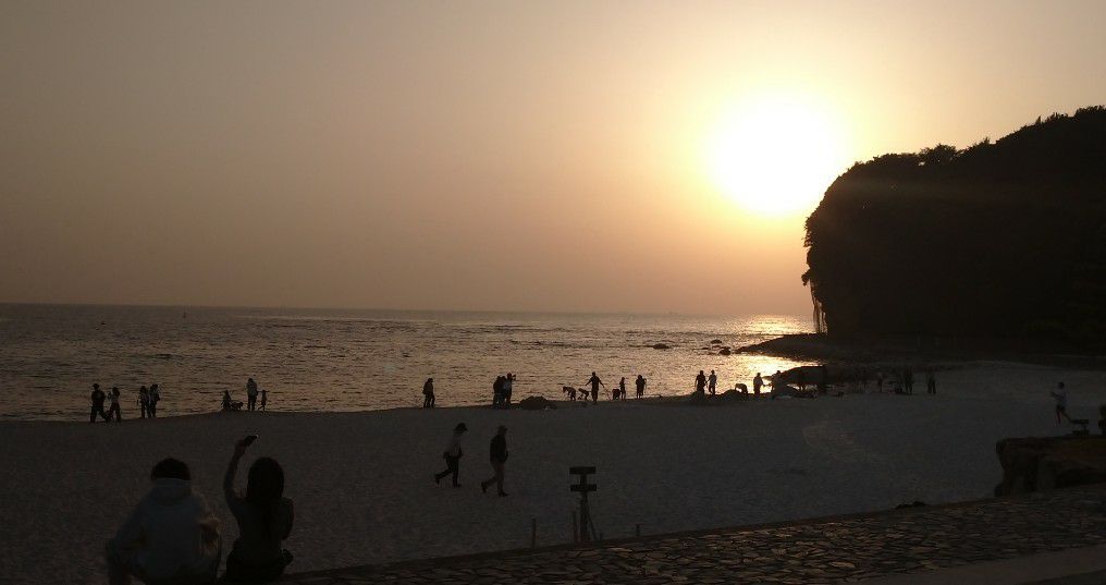 和歌山・白良浜の夕焼け